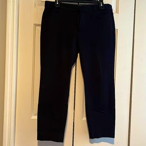 Banana republic Sloan Crop pants size 8 - SET OF 3. Black, blue, and brick red